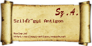 Szilágyi Antigon névjegykártya